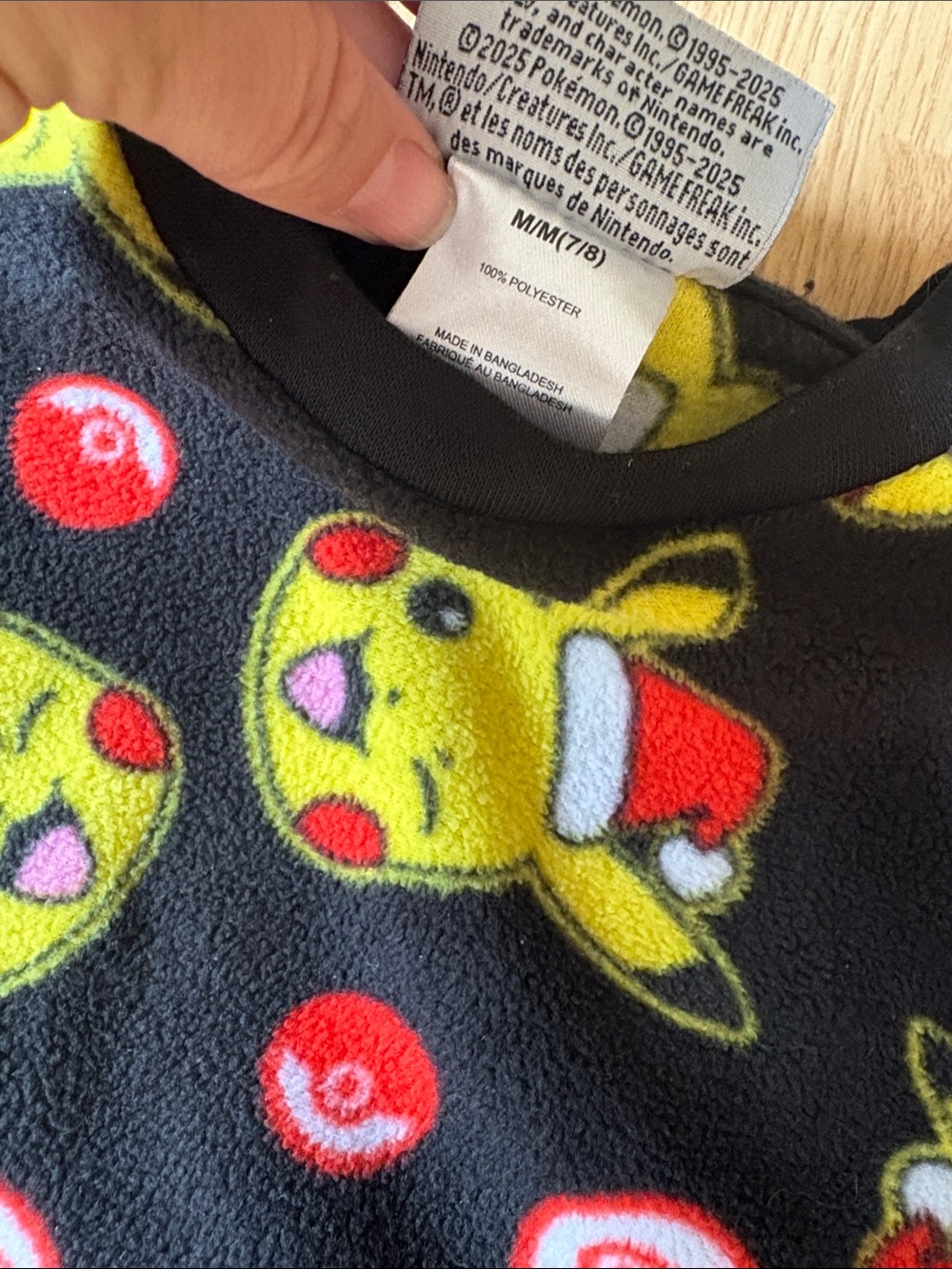 Pikachu Kids Pyjamas - Picture 2 of 4